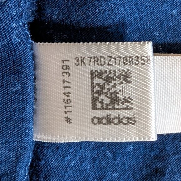 Adidas Flecks Deep V Neck Tee in Blue - Picture 11 of 16